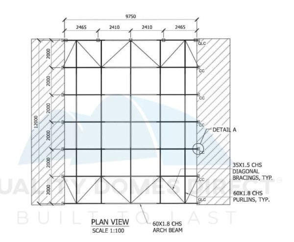 33x40ft (10x12m) Commercial Grade Dome - Image 3